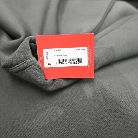 Spanx Dark Palm Crew Neck Dress Size 2X 50453R - Picture 8 of 10